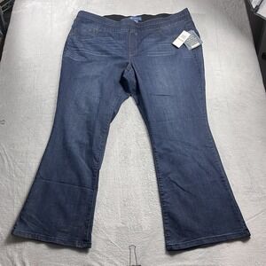 Democracy Jeans Womens 24W Blue Ab Solution High Rise Bootcut Leg Denim‎ NWT